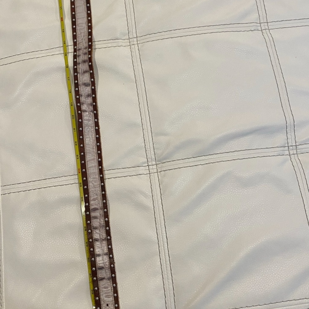 Western Studded Belt with Silver Buckle Belt size M - Picture 6 of 7